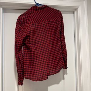 JCREW blue and red check shirt size 2